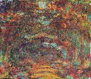 Claude Monet The rose-way in Giverny oil painting reproduction